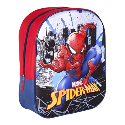 CERDÁ LIFE'S LITTLE MOMENTS. Spiderman Rucksack für Kinder ab 3 Jahren, offizielle Marvel-Lizenz, verstellbar und bequem, Kinderrucksack, mit Reißverschluss und verstellbaren Griffen. Kinderrucksack von CERDÁ LIFE'S LITTLE MOMENTS