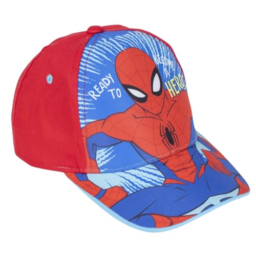 CERDÁ LIFE'S LITTLE MOMENTS Jungen Kindermütze mit Spiderman-Visier, Rot Cap, One Size von CERDÁ LIFE'S LITTLE MOMENTS