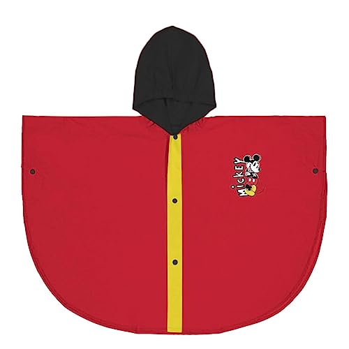 CERDÁ LIFE'S LITTLE MOMENTS Jungen Mickey Mouse Poncho für Kinder wasserdicht, rot, 3-4 Jahre von CERDÁ LIFE'S LITTLE MOMENTS