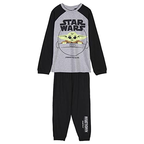 CERDÁ LIFE'S LITTLE MOMENTS Jungen Pyjama Garçon d'Hiver de The Child 100% Coton Avec T-Shirt à Manches Longues et Pantalon-Licence Officielle Star Wars Pyjamaset, Gris, 10 ans von CERDÁ LIFE'S LITTLE MOMENTS