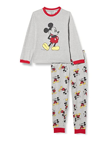 CERDÁ LIFE'S LITTLE MOMENTS Jungen Pyjama Jeu d'Hiver de Mickey Mouse 100% Coton Avec T-Shirt à Manches Longues et Pantalon-Licence Officielle Disney Pyjamaset, Gris, 6 ans von CERDÁ LIFE'S LITTLE MOMENTS