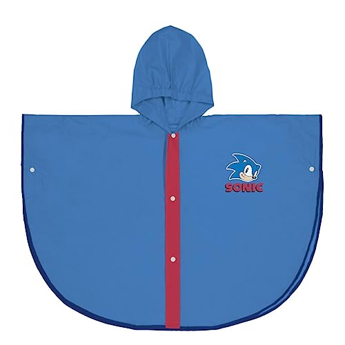 CERDÁ LIFE'S LITTLE MOMENTS Jungen Sonic Regenponcho für Kinder wasserdicht, blau, 3-4 Jahre von CERDÁ LIFE'S LITTLE MOMENTS