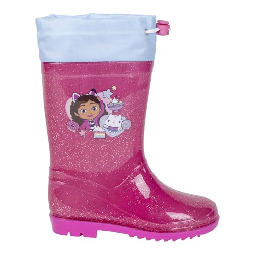 CERDÁ LIFE'S LITTLE MOMENTS Jungen Unisex Kinder Botas Lluvia PVC Gabby´s Dollhouse Gummistiefel, Rosa, 27 EU von CERDÁ LIFE'S LITTLE MOMENTS