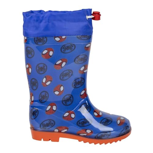CERDÁ LIFE'S LITTLE MOMENTS Jungen Unisex Kinder Botas Lluvia PVC Spidey Gummistiefel, Dunkelblau, 27 EU von CERDÁ LIFE'S LITTLE MOMENTS