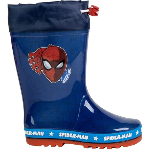 CERDÁ LIFE'S LITTLE MOMENTS Spiderman Regenstiefel aus PVC für Kinder, offizielle wasserdichte Schuhe, bequem und robust, Unisex, Spiderman, 26 EU von CERDÁ LIFE'S LITTLE MOMENTS