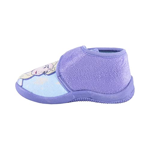 CERDÁ LIFE'S LITTLE MOMENTS Jungen Winter Geschlossene Hausstiefel Kinder Mädchen von Die Eiskönigin-rutschfeste TPR Sohle und Klettverschluss Hausschuh, Lila, 25 EU von CERDÁ LIFE'S LITTLE MOMENTS