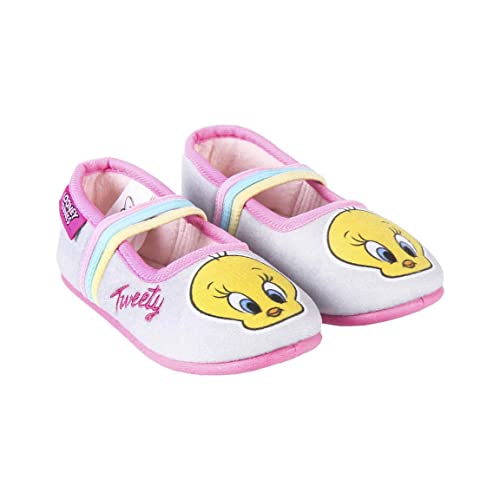 CERDÁ LIFE'S LITTLE MOMENTS Jungen Winter Kinder Mädchen von Tweety [ Looney Tunes ] -Innenfutter aus Baumwolle und rutschfeste Sohle Hausschuh, Grau, 27 EU von CERDÁ LIFE'S LITTLE MOMENTS