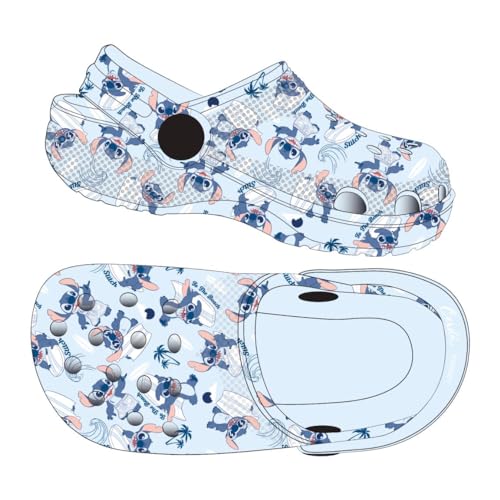 CERDÁ LIFE'S LITTLE MOMENTS Kinder Clogs Stitch - Farbe Blau - Größe 30/31 - Aus 100% Eva - Kinder Clogs - Stitch Print - Original Produkt entworfen in Spanien von CERDÁ LIFE'S LITTLE MOMENTS