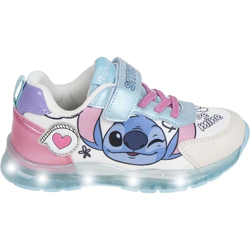 CERDÁ LIFE'S LITTLE MOMENTS Kinder interaktiven LED-Lichtern. Stitch TPR-Sohle Sneaker, Bunt, 28 EU von CERDÁ LIFE'S LITTLE MOMENTS