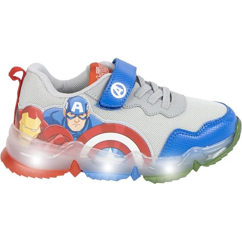 CERDÁ LIFE'S LITTLE MOMENTS Kindersneaker mit interaktiven LED-Lichtern Avengers TPR-Sohle Sneaker, Rosa Blau, 28 EU von CERDÁ LIFE'S LITTLE MOMENTS