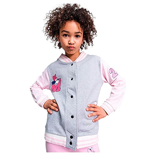 CERDÁ LIFE'S LITTLE MOMENTS Mädchen Minnie Mouse Collegejacke Kinder College Jacke mit Knöpfen Sweatshirt, Grau, 12 Jahre von CERDÁ LIFE'S LITTLE MOMENTS