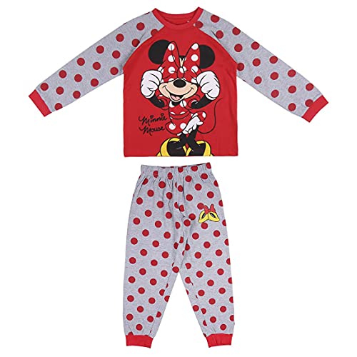 CERDÁ LIFE'S LITTLE MOMENTS Mädchen Minnie Mouse Schlafanzug Winter Kinder Pyjama 100% Baumwolle-Offizielle Disney Lizenz, Rot, 10 Jahre von CERDÁ LIFE'S LITTLE MOMENTS