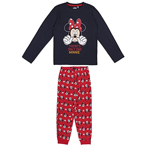 CERDÁ LIFE'S LITTLE MOMENTS Mädchen Minnie Mouse Schlafanzug Winter Kinder Pyjama 100% Baumwolle-Offizielle Disney Lizenz, Rot, 12 Jahre von CERDÁ LIFE'S LITTLE MOMENTS