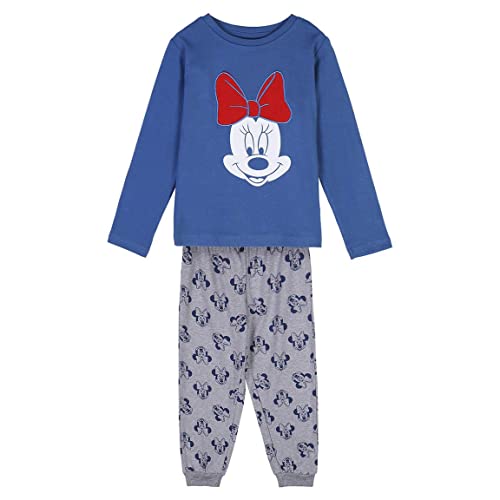 CERDÁ LIFE'S LITTLE MOMENTS Mädchen Pyjama Fille d'Hiver de Minnie Mouse 100% Coton Avec T-Shirt à Manches Longues et Pantalon-Licence Officielle Disney Pyjamaset, Bleu, 4 ans von CERDÁ LIFE'S LITTLE MOMENTS