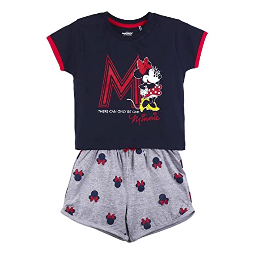 CERDÁ LIFE'S LITTLE MOMENTS Mädchen Schlafanzug Minnie Mouse Baumwolle 100% aus 2 Teile (Tshirt + Pyjama Hose) -Offizielle Lizenz von Disney, Dunkelblau, 6 Jahre von CERDÁ LIFE'S LITTLE MOMENTS