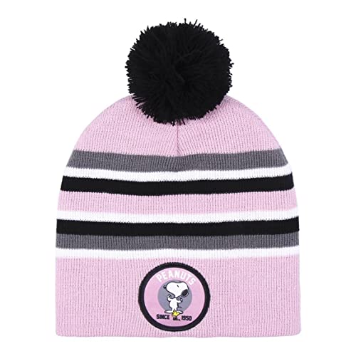 CERDÁ LIFE'S LITTLE MOMENTS Mädchen Gorro Niña Con Pompon De Snoopy Para Protegerlo Del Frío Invierno - Licencia Oficial Peanuts Boina, Multicolor, Einheitsgröße EU von CERDÁ LIFE'S LITTLE MOMENTS