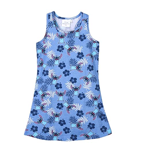 CERDÁ LIFE'S LITTLE MOMENTS Mädchen Trägerkleid Sommer Con Stitch Aus 100% Baumwolle Hergestellt | Offizielle Lizenz Disney, Blau, 4 Jahre von CERDÁ LIFE'S LITTLE MOMENTS