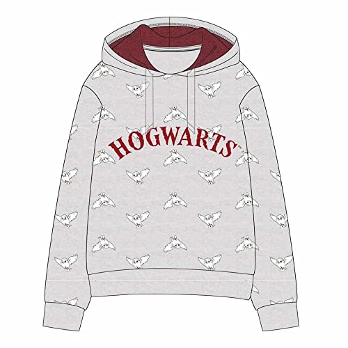 CERDÁ LIFE'S LITTLE MOMENTS Mädchen Winter Sweatshirt Harry Potter Hoodie Kapuzenpullover-Offizielle Warner Bros Lizenz, Grau, 10 Jahre von CERDÁ LIFE'S LITTLE MOMENTS