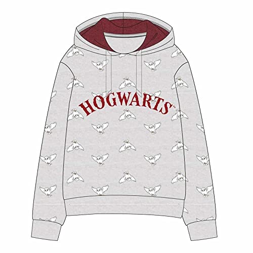 CERDÁ LIFE'S LITTLE MOMENTS Mädchen Winter Sweatshirt Harry Potter Hoodie Kapuzenpullover-Offizielle Warner Bros Lizenz, Grau, 12 Jahre von CERDÁ LIFE'S LITTLE MOMENTS