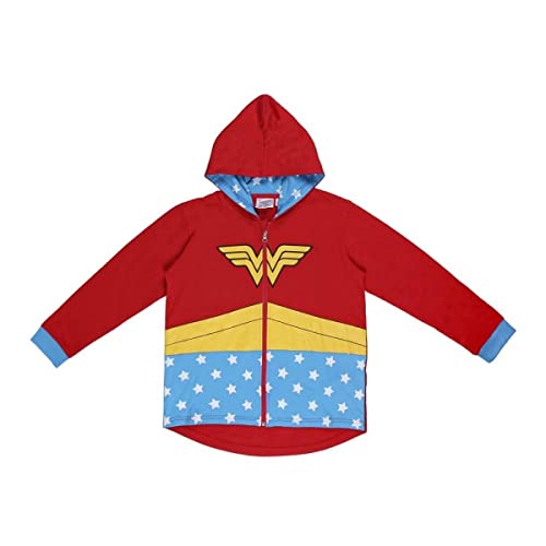 CERDÁ LIFE'S LITTLE MOMENTS Mädchen Winter Sweatshirt Wonderwoman Hoodie Kapuzenpullover-Offizielle DC Comics Lizenz, Cranberry, 12 Jahre von CERDÁ LIFE'S LITTLE MOMENTS