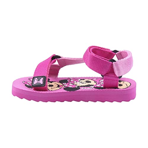 CERDÁ LIFE'S LITTLE MOMENTS Mädchen mit Motiven von der Hauptfiguren Minnie Bedruckt | Sommer Sandalen aus PVC mit Fersenverschluss-Offizielle Lizenz Disney, Rosa, 28 EU von CERDÁ LIFE'S LITTLE MOMENTS