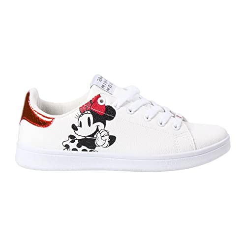 CERDÁ LIFE'S LITTLE MOMENTS Minnie Mouse Weiße Kinder Turnschuhe für Mädchen | Sportliche Sneakers mit Stil und optimalem Sneaker, 33 EU von CERDÁ LIFE'S LITTLE MOMENTS