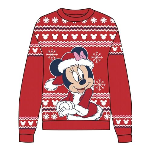 CERDÁ LIFE'S LITTLE MOMENTS Unisex Kinder Maglia Natalizia Weihnachtsshirt Minnie, Rot, 4 Jahre von CERDÁ LIFE'S LITTLE MOMENTS
