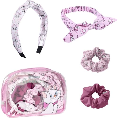 CERDÁ LIFE'S LITTLE MOMENTS - Neceser Transparente Con Accesorios para EL Pelo de Marie de la DAMA y EL Vagabundo - Licencia Oficial Disney, Multicolor von CERDÁ LIFE'S LITTLE MOMENTS