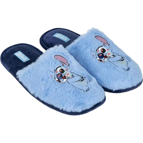 CERDÁ LIFE'S LITTLE MOMENTS Damen Offene Hausschuhe Nähen Slipper, Blau, 40/41 EU von CERDÁ LIFE'S LITTLE MOMENTS