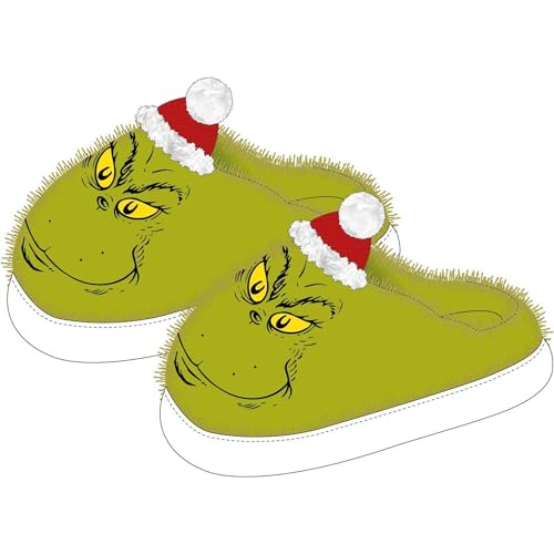 CERDÁ LIFE'S LITTLE MOMENTS Offizielle Hausschuhe | The Grinch Pantoffeln bequem, weich und rutschfest, The Grinch, 38/39 EU von CERDÁ LIFE'S LITTLE MOMENTS