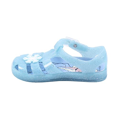 CERDÁ LIFE'S LITTLE MOMENTS Pantolette Kinder Mädchen mit Motiven von der Hauptfiguren Eiskönigin 2 Bedruckt | Sommer Sandalen aus PVC mit Fersenverschluss-Offizielle Lizenz Disney, Blau, 25 EU von CERDÁ LIFE'S LITTLE MOMENTS