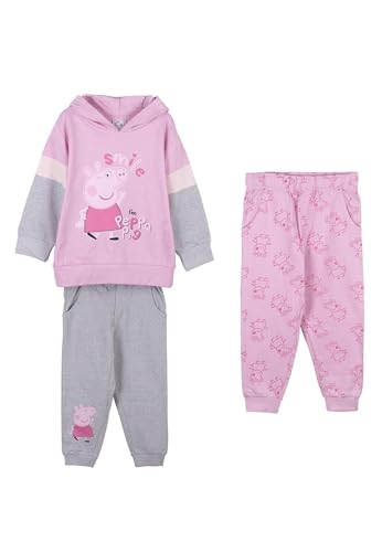 CERDÁ LIFE'S LITTLE MOMENTS Peppa Wutz Pig Jogging-Anzug Trainings-Anzug mit 2 Jogging-Hosen Kinder, Größe Kids:116 von CERDÁ LIFE'S LITTLE MOMENTS