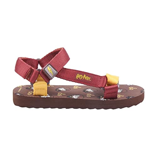 CERDÁ LIFE'S LITTLE MOMENTS Sandalias Playa Velcro Unisex Imprimé Avec des Personnages de Harry Potter | Licence Officielle Warner Bros Sandale, Rouge, 34 EU von CERDÁ LIFE'S LITTLE MOMENTS
