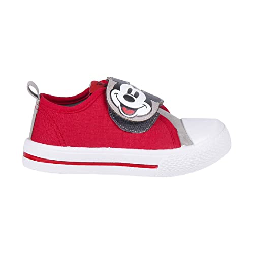 CERDÁ LIFE'S LITTLE MOMENTS Schuhe Mit Klettverschluss für Junge mit Bedruckte Motiven von Mickey Mouse ideal für den Sommertage-Offizielle Lizenz von Disney, Rot, 27 EU von CERDÁ LIFE'S LITTLE MOMENTS