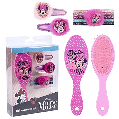 CERDÁ LIFE'S LITTLE MOMENTS - Set Accesorios Pelo Niña De 8 Piezas De Minnie Mouse - Licencia Oficial Disney, Multicolor von CERDÁ LIFE'S LITTLE MOMENTS
