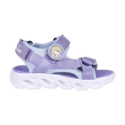 CERDÁ LIFE'S LITTLE MOMENTS Sommerwandersandalen Die Eiskönigin II Kinder Geschlossene Mädchen Sandalen mit Klettverschluss-Offizielle Disney Lizenz | Größe 30, Lila, EU von CERDÁ LIFE'S LITTLE MOMENTS