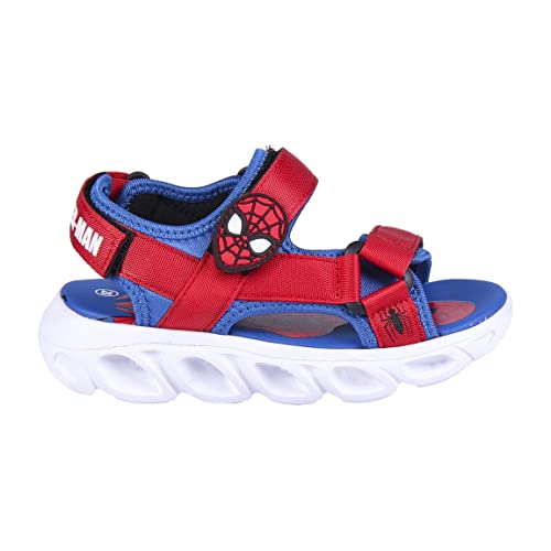 CERDÁ LIFE'S LITTLE MOMENTS Sommerwandersandalen Spiderman Kinder Geschlossene Jungen Sandalen mit Klettverschluss-Offizielle Marvel Lizenz | Größe 26, Blau, EU von CERDÁ LIFE'S LITTLE MOMENTS