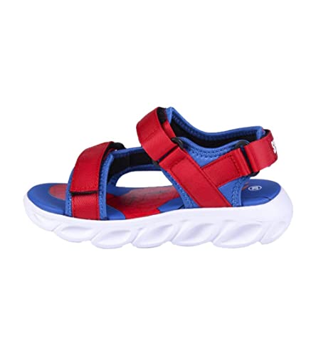 CERDÁ LIFE'S LITTLE MOMENTS Sommerwandersandalen Spiderman Kinder Geschlossene Jungen Sandalen mit Klettverschluss-Offizielle Marvel Lizenz | Größe 27, Blau, EU von CERDÁ LIFE'S LITTLE MOMENTS