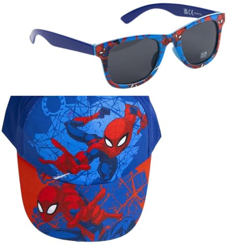 CERDÁ LIFE'S LITTLE MOMENTS Spider-Man Mütze mit Sonnenbrille Set - Kinder Baseballmütze mit Spider-Man Logo von CERDÁ LIFE'S LITTLE MOMENTS