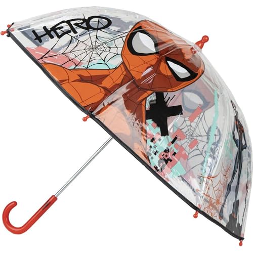 CERDÁ LIFE'S LITTLE MOMENTS Spiderman Bubble-Regenschirm - Manuell zu öffnen - Transparent mit Spiderman Aufdruck - Hergestellt aus 100% POE mit Fiberglas Rahmen - Original Produkt Designed in Spain CERDÁ LIFE'S LITTLE MOMENTS Spiderman Bubble-Regenschirm - Manuell zu öffnen - Transparent mit Spiderman Aufdruck - Hergestellt aus 100% POE mit Fiberglas Rahmen - Original Produkt Designed in Spain von CERDÁ LIFE'S LITTLE MOMENTS