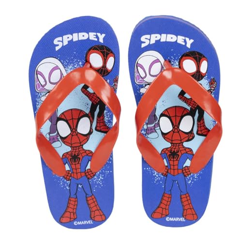 CERDÁ LIFE'S LITTLE MOMENTS Spidey Kinder Flip Flops - Blau und Rot - Größe 24/25 - aus 100% EVA - Finger Flip Flops für Jungen und Mädchen - Original Produkt entworfen in Spanien von CERDÁ LIFE'S LITTLE MOMENTS