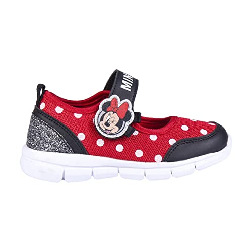 CERDÁ LIFE'S LITTLE MOMENTS Sportschuhe Minnie Mouse Sommer Kinderschuhe Schuhe Kinder Mädchen mit Klettverschluss-Offizielle Disney Lizenz | Größe 25, Rot, EU von CERDÁ LIFE'S LITTLE MOMENTS