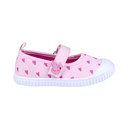 CERDÁ LIFE'S LITTLE MOMENTS Sportschuhe Peppa Wutz Sommer Kinderschuhe Klettverschluss | Stoff Schuhe Kinder Mädchen-Offizielle Hasbro Lizenz | Größe 21, Rosa, EU von CERDÁ LIFE'S LITTLE MOMENTS