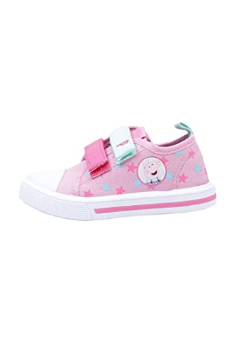 CERDÁ LIFE'S LITTLE MOMENTS Sportschuhe Peppa Wutz Sommer Kinderschuhe Klettverschluss | Stoff Schuhe Kinder Mädchen-Offizielle Hasbro Lizenz | Größe 22, Rosa, EU von CERDÁ LIFE'S LITTLE MOMENTS