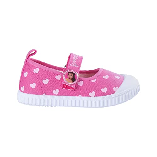 CERDÁ LIFE'S LITTLE MOMENTS Sportschuhe Princess Sommer Kinderschuhe Klettverschluss | Stoff Schuhe Kinder Mädchen-Offizielle Disney Lizenz | Größe 24, Rosa, EU von CERDÁ LIFE'S LITTLE MOMENTS