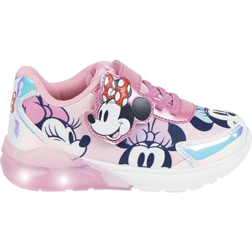 CERDÁ LIFE'S LITTLE MOMENTS Sportschuhe für Mädchen Minnie Mouse mit LED-Lichtern und widerstandsfähiger TPR-Sohle im Disney-Stil Sneaker, Helles Pink, 27 EU von CERDÁ LIFE'S LITTLE MOMENTS