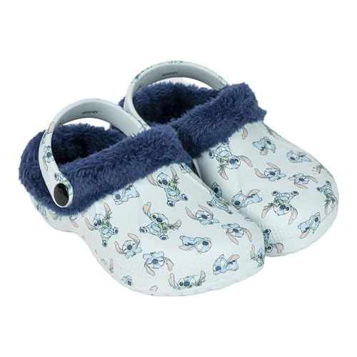 CERDÁ LIFE'S LITTLE MOMENTS | Stitch-Clog-Hausschuhe aus Schaffell – bequem und rutschfest mit weichem Futter für Disney-Fans von CERDÁ LIFE'S LITTLE MOMENTS