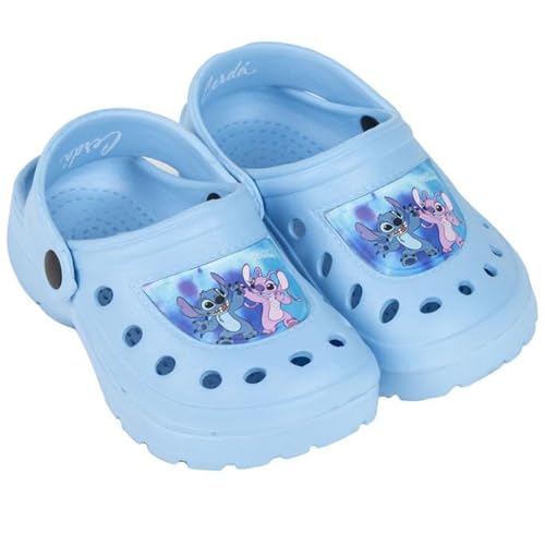 CERDÁ LIFE'S LITTLE MOMENTS Stitch Clogs für Kinder, Blau, Clog für Mädchen, hellblau, 32/33 EU von CERDÁ LIFE'S LITTLE MOMENTS