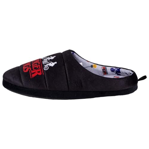 CERDÁ LIFE'S LITTLE MOMENTS Stranger Things Hausschuhe, Unisex, für Erwachsene, Schwarz, 44/45 EU von CERDÁ LIFE'S LITTLE MOMENTS