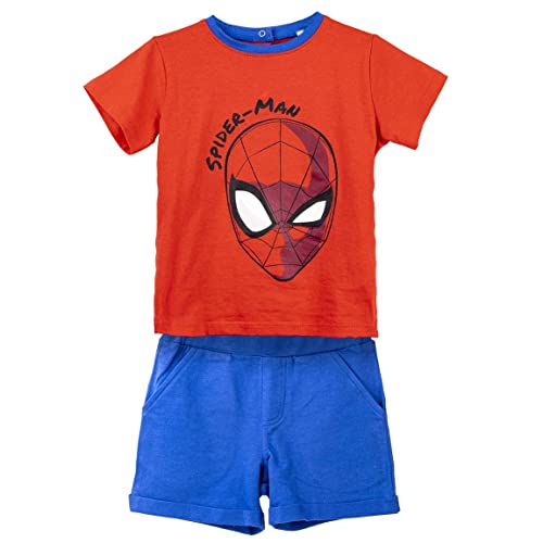 CERDÁ LIFE'S LITTLE MOMENTS Unisex Baby Kinder Spiderman T-Shirt und Short, Mehrfarbig, 18 Monate von CERDÁ LIFE'S LITTLE MOMENTS